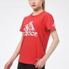 Adidas China Tee With Panda Print Logo Fashion Breathable Training Comfortable Casual Sports Loose Short Sleeve T-Shirt Women Tops Red H58192