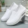 Mom Shoes Women's 2025 Summer Single Shoes Home Lazy One Pedal Thick-soled Air Cushion Casual Shoes