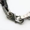 Used LOUIS VUITTON bracelet Monogram Chain M00687 metal 51.3g Silver black Accessories