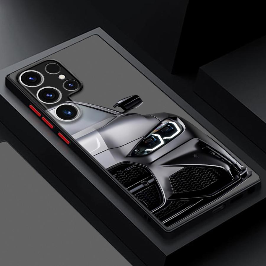Cool WM Dream Car Tail Phone Case for Samsung Galaxy S23 S24 Ultra S22 S21 S20 S10 Plus S23 FE S9 Shockproof Matte Cover