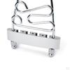 Metal 4 String Guitar Tailpiece Bridge with Screws Silver
