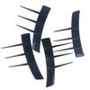 2Pcs Front Bumper Vent Sticker Car'S Door Side Modification Model Duck Type Splitter A Set Currency Exterior Parts