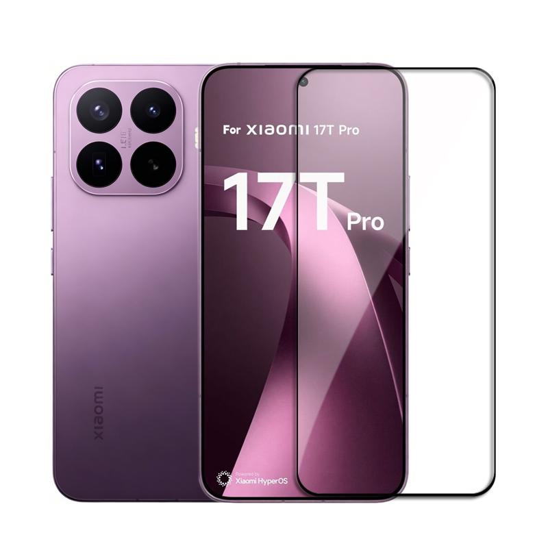 For Xiaomi 17T Full Cover Tempered Glass Xiaomi 17T Pro Screen Protector HD Screen Glass Protective Phone Film For Xiaomi 17T