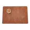 Shouli Ares Retro PU Leather Double-Sided Placemat