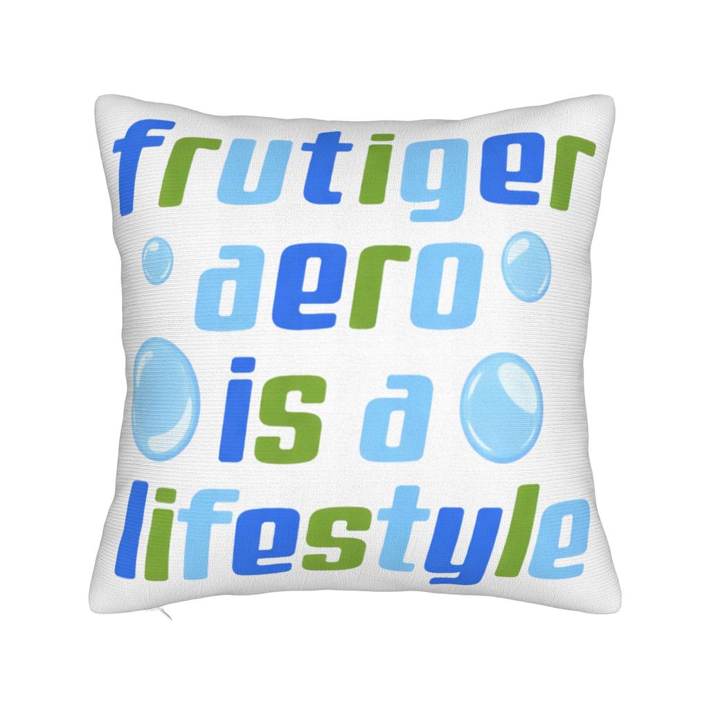 Frutiger Aero Square Pillow Case  Cushion Cover Creative Zippered Decorative Pillowcase for Home 18"x18"