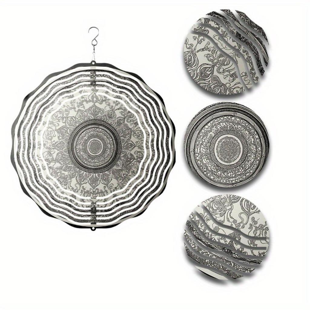 10 Zoll Hängendes Windspiel Außendekor Elegante Hofdekoration mit 360° Drehhaken Einzigartiges Dynamisches Design für Frühling Sommer Herbst Geschenk