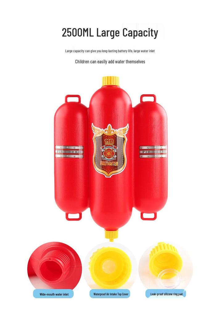 Firefighting Role-Play Costume Set for Kids - Hat & Clothing Accessories for Stage Performance & Children's Day