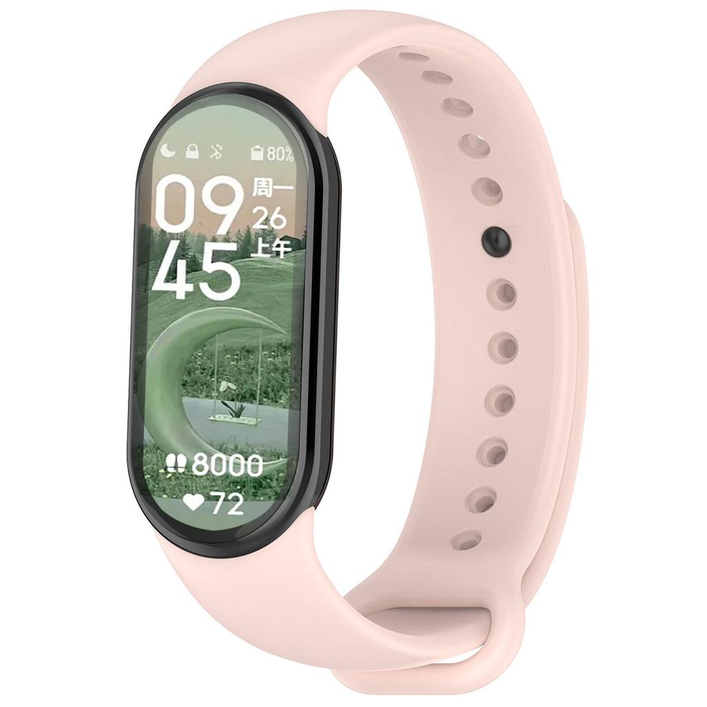 Pulseira de Silicone para Xiaomi Mi Band 9 8 Pulseira NFC Sport Rubber Pulseira Pulseira Correa Xiaomi Smart Band 8 Acessórios