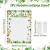 Arched Design Lollipop Stand Wood Lollipop Holder Charming Lolli Display Rack  Party Supplies