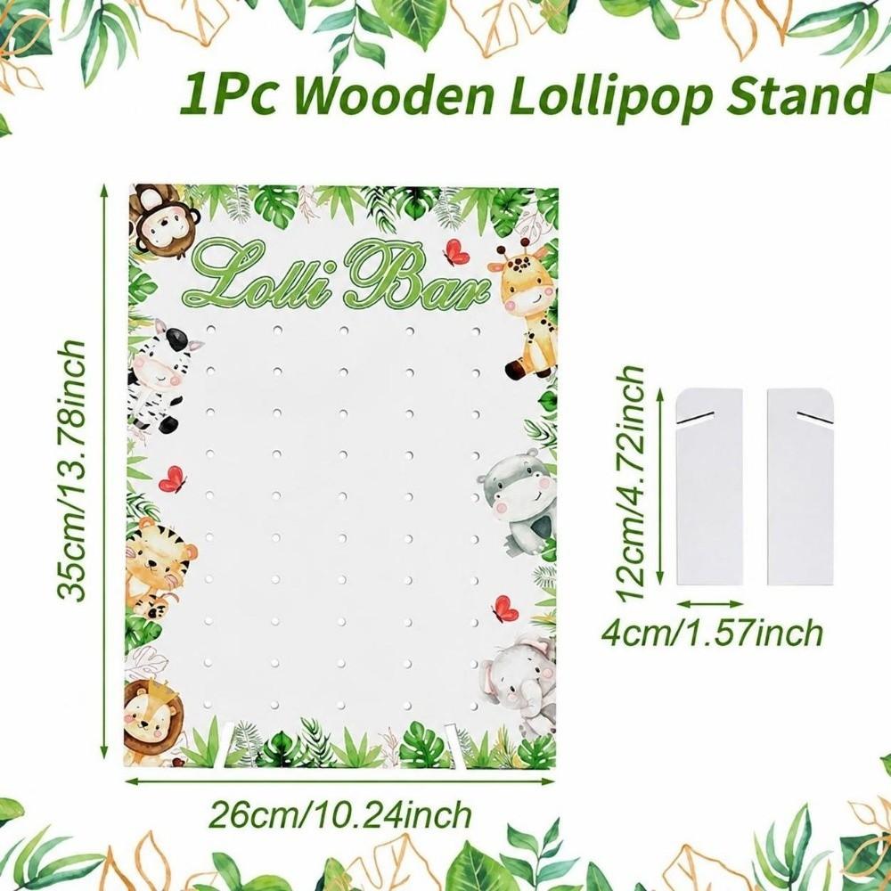 Arched Design Lollipop Stand Wood Lollipop Holder Charming Lolli Display Rack  Party Supplies
