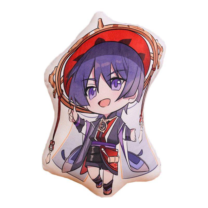 Genshin Plush Impact Toy Pillow Stuffed Zhongli Hutao Venti Xiao Klee Paimon