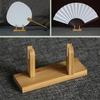 Round Fan Holder Stable Bamboo Fan Bracket Frame Display Tool Desktop Decoration
