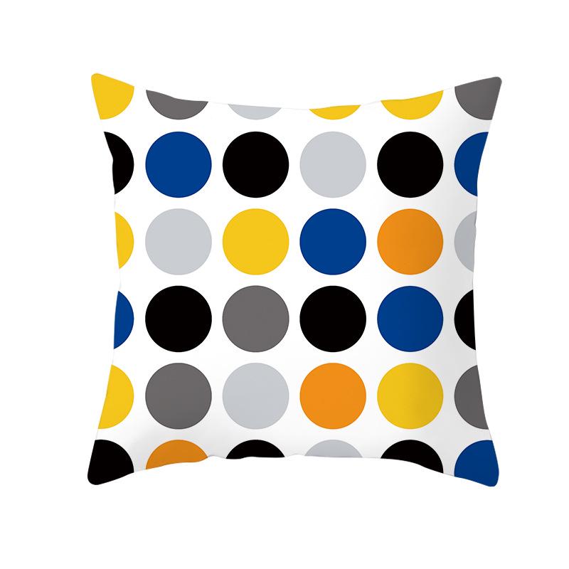 Geometryczny Nadruk Cyfrowy Poszewka na Poduszkę Skórka Brzoskwiniowa Nowoczesny Prosty Styl Poszewka na Poduszkę na Sofę Pokrowiec na Poduszkę Samochodową Dekoracja