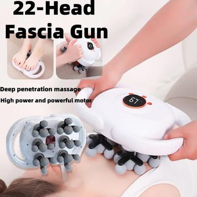 12/22 Capuri Pistol Fascia Masaj Masajor Pistol Vibrații de Înaltă Frecvență Gât Umăr Picior Spate Talie Corp Mușchi Mașină Masajor