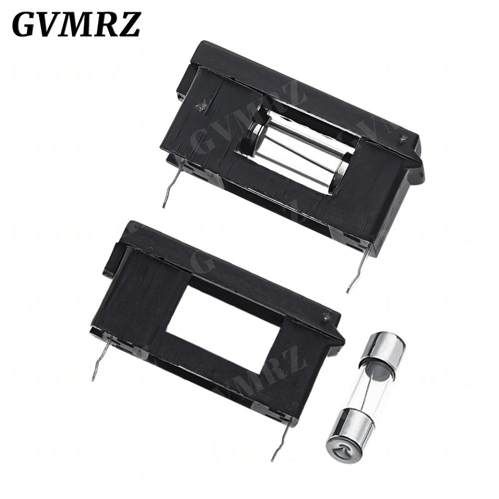 10PCS/lot BLX-A 5*20MM BLACK GLASS FUSE HOLDER 5*20 Insurance Tube Socket Fuseholder for 5X20MM 5X20 Fuse PCB BOARD