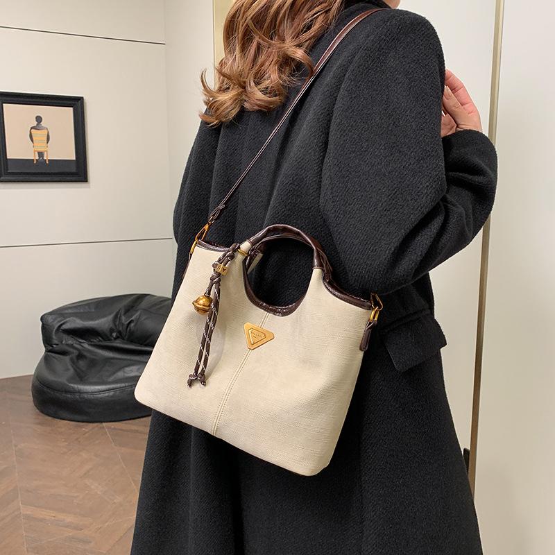 

Bucket Bag - Fashionable and Versatile Casual Handbag for Commuting, Single-shoulder Crossbody Bag One Size бежевий