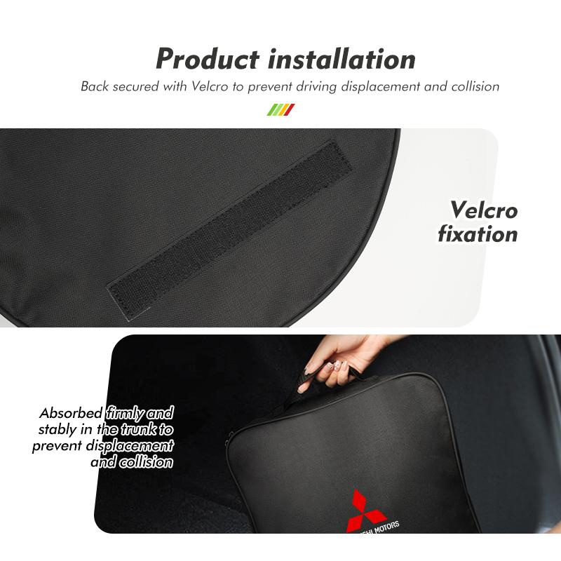 Car Oxford Cloth Charging Compartment Waterproof Storage Bag For Mitsubishi Lancer ASX Pajero Mirage Attrage Xpander Outlander
