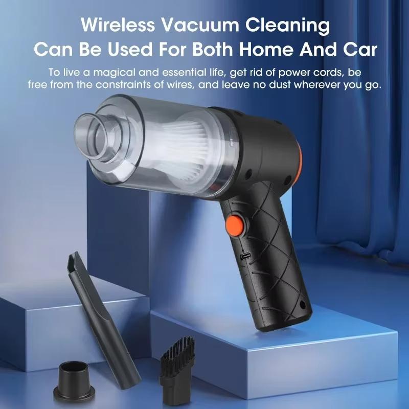 Handheld Car Vacuum for Pet Hair 6000Pa Cordless Strong Suction Blowing Dual Purpose Rechargeable Home Car