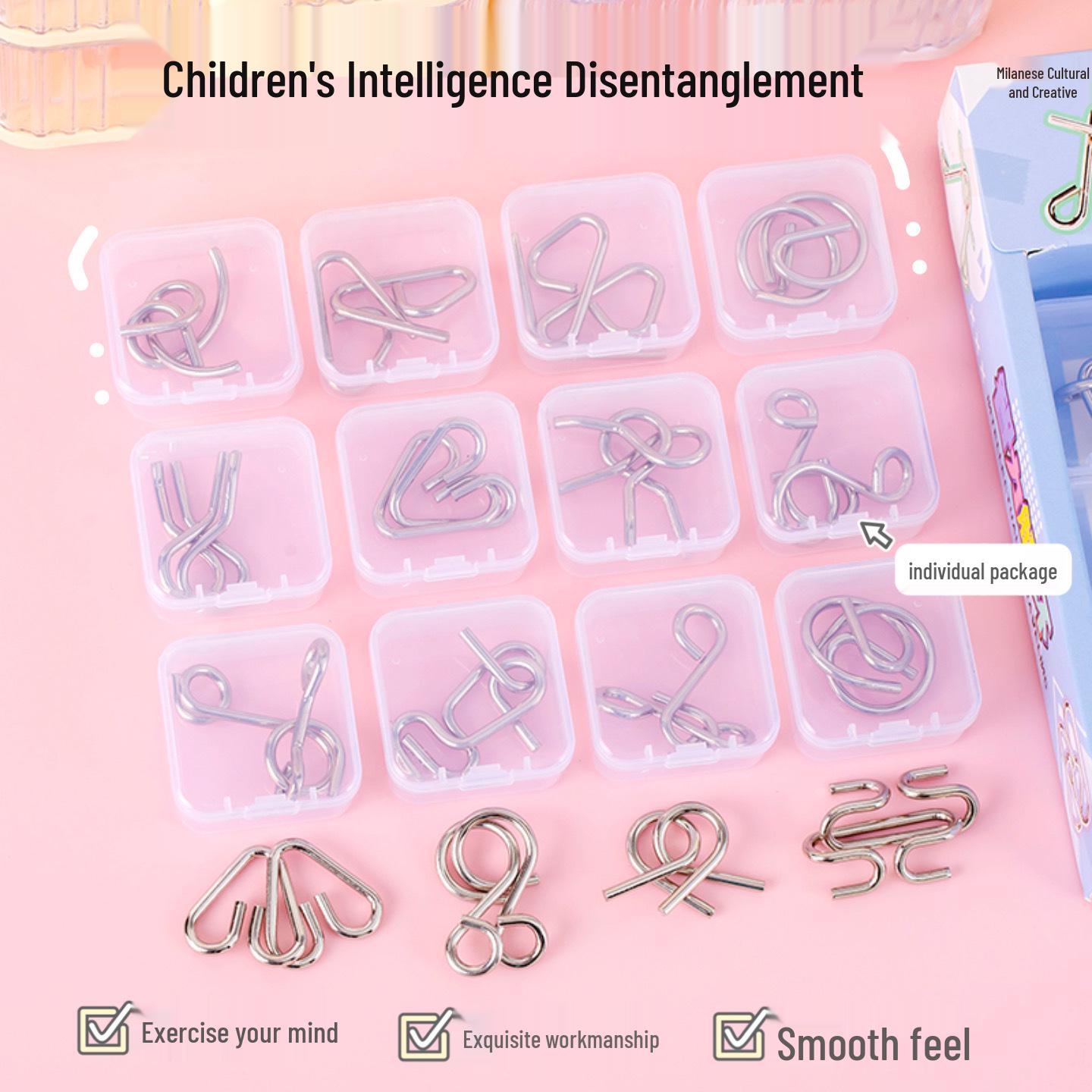 

Набір головоломок «Дев ять зчеплених кілець» - Замок Любаня для дитячих головоломок та подарунків для зняття стресу