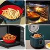 1PC of 17cm Air fryer silicone baking tray reusable food grade silicone air fryer liner non stick air fryer accessories