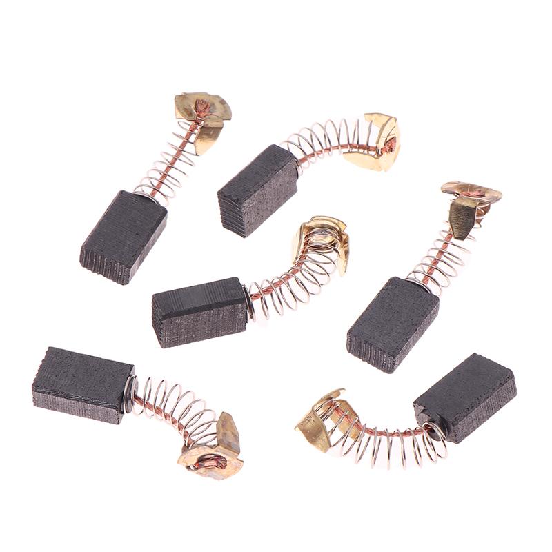 

10 пар угольных щеток для мини-дрели, электрической шлифовальной машины, сменные графитовые щетки, графитовые щетки для угловой шлифовальной машины, аксессуары для электроинструментов