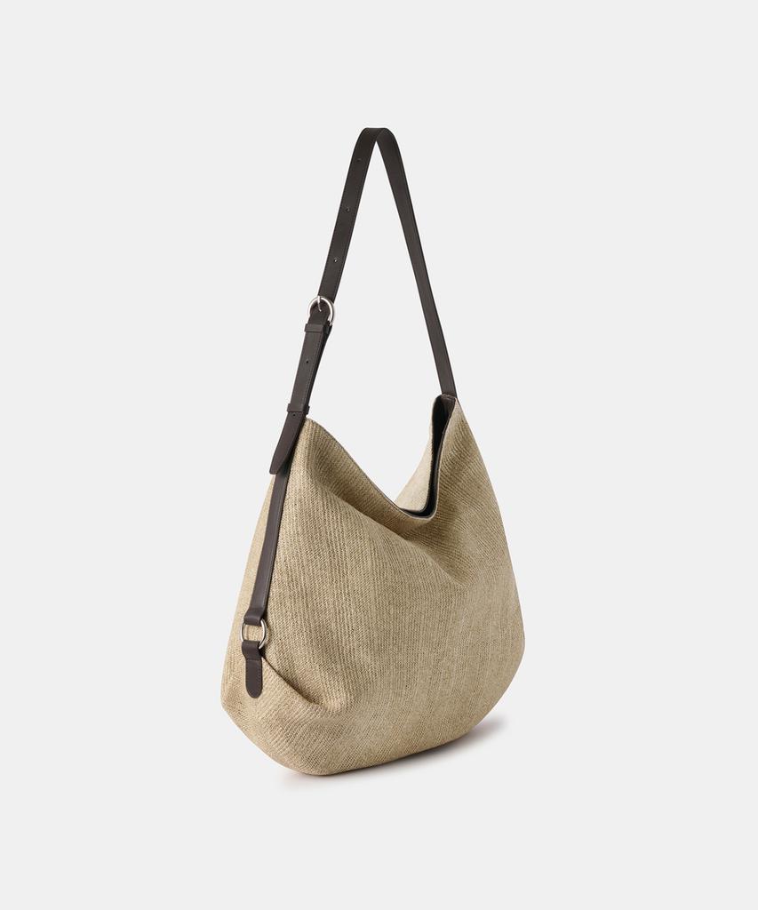 Musinsa Standard Woman Women'S Synthetic Raffia Large Hobo Bag [Beige]