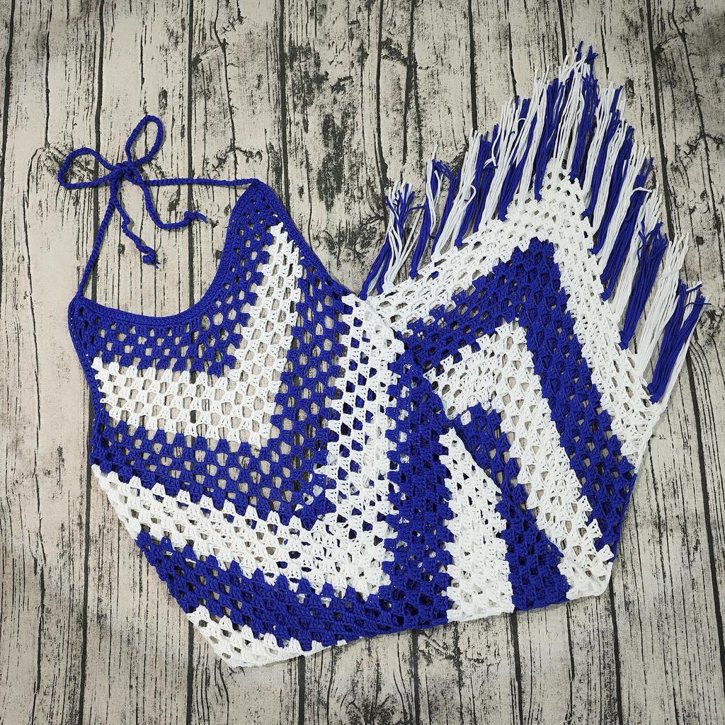 Handmade Crochet Beach Wedding Dress & Swimsuit Cover-up