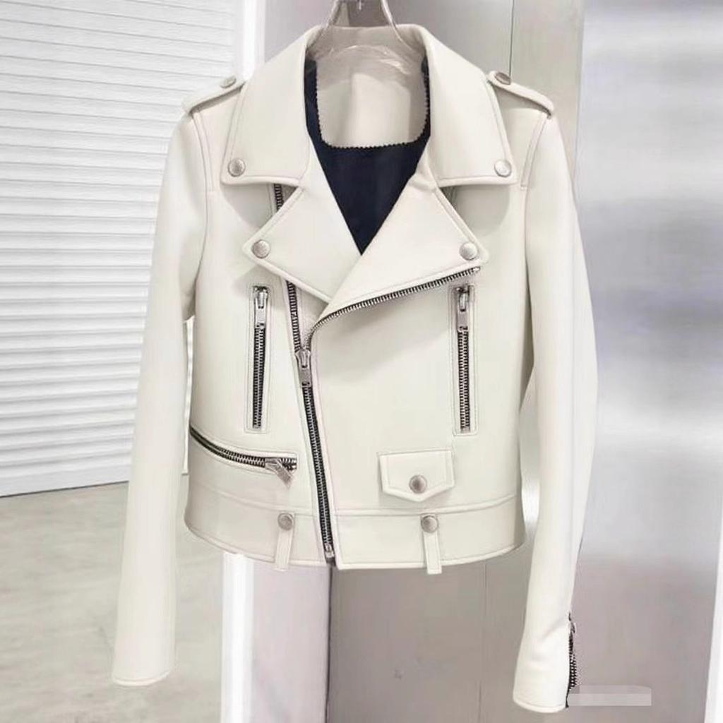 Men's Locomotive Leather Jacket Spring Autumn Winter New Leather Jacket Slim Men's Leather Jacket