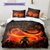 Dragon Ball Super Pattern Bedding,Quilt Set Quilt Cover Pillowcase Home Birthday Gift (1 * Duvet Cover + 2 * Pillowcase, Without Core)