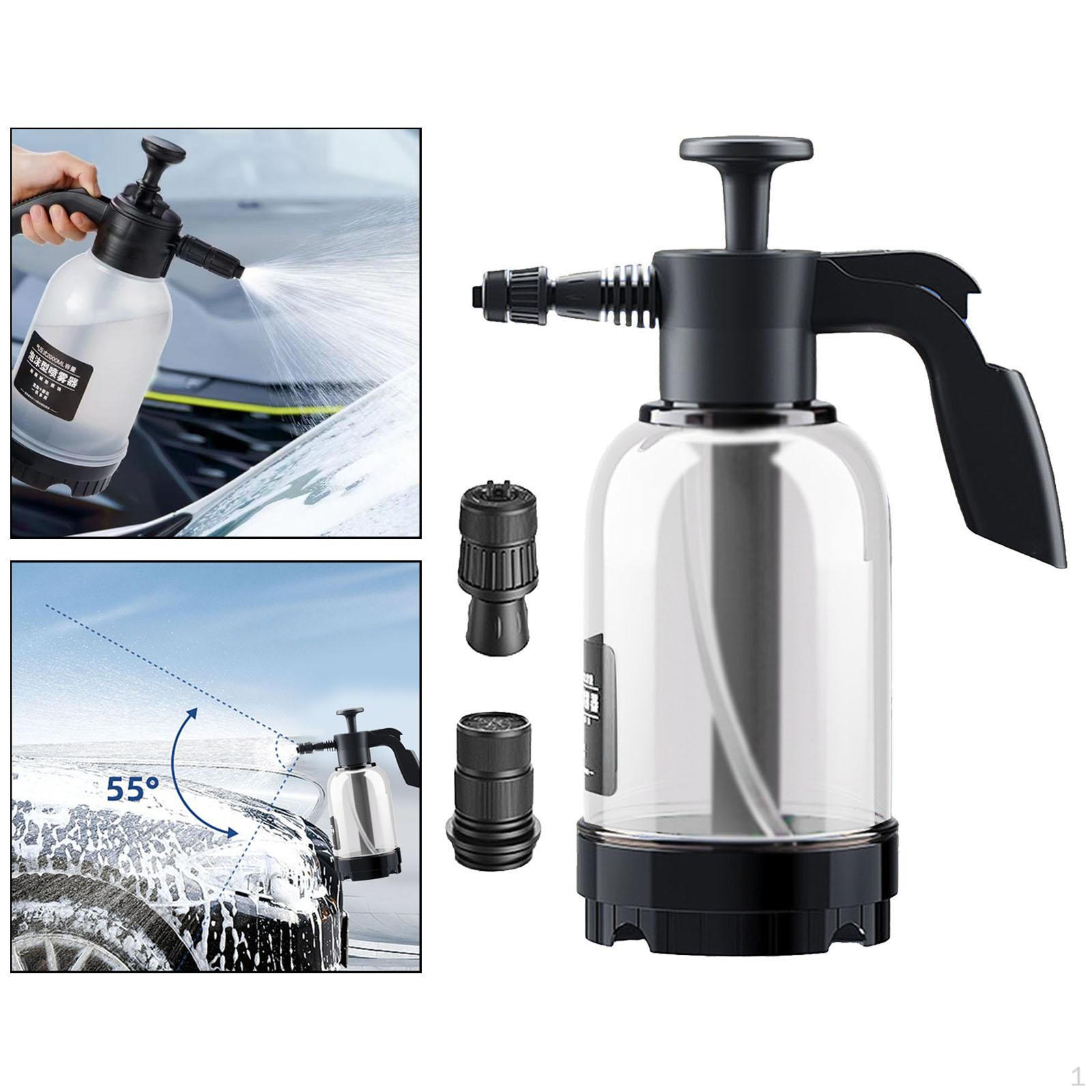 

2000ml Car Wash Pump Foaming Sprayer, Watering Can Single Hand Pressure Multipurpose Spraying Lance чистий