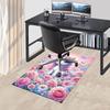 1PC Unicorn Flowers Non-Slip Floor Carpet Compatible for Office&Living Room&Bedroom&Dining Room - Flat-Weave Machine-W274