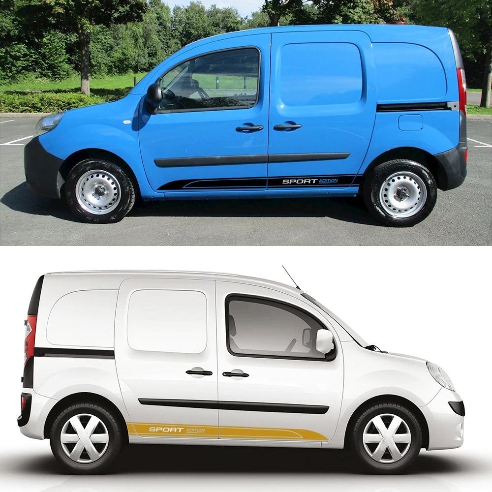 Car Door Stickers For Renault Kangoo 1 2 3 4x4 MK1 MK2 MK3 Van Graphics Vinyl Decor Decals Cover Styling Auto Tuning Accessories