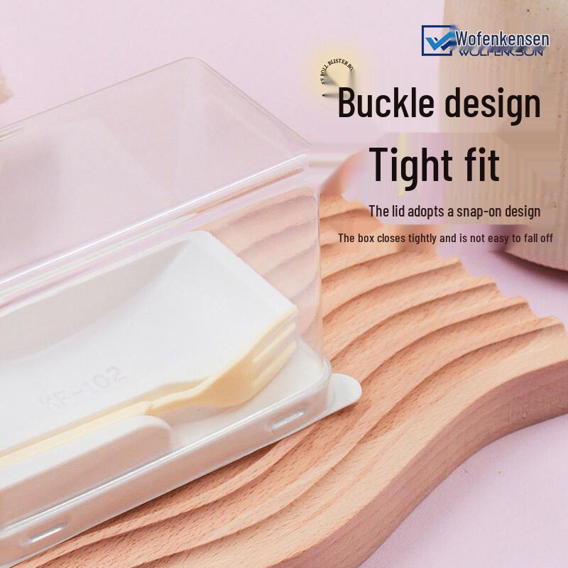 Transparent Japanese Cake Roll Packaging Box