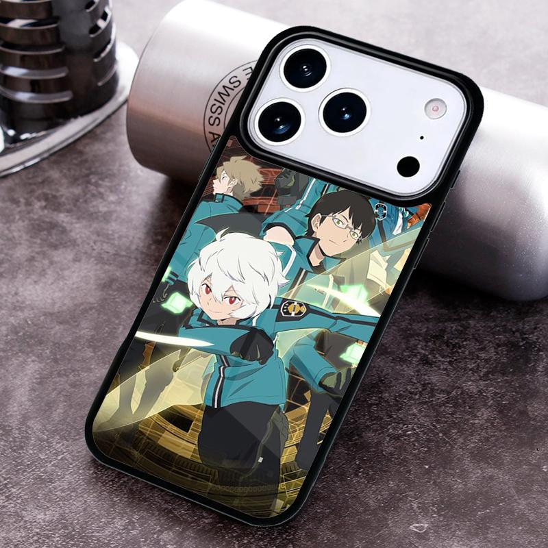 World Trigger Phone Case For iPhone 17,16e,15,14,13,12,11,Mini,Pro,MAX soft Silicone Cover