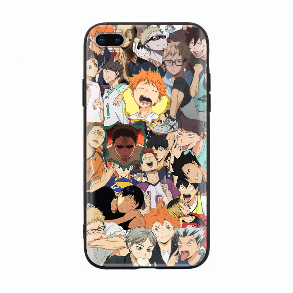 

Черный чехол для Xiaomi Redmi 13C Note 9 iPhone XR 7 8 14 15 11 12 13 X XS Pro Max Samsung A25 S23 S24 FE Ultra Plus Haikyuu Xiaomi POCO X6 бездна