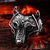 New Jewelry Wolf Head Ring Men's Trendy Hip-hop Domineering Trendy Jewelry Single Ring