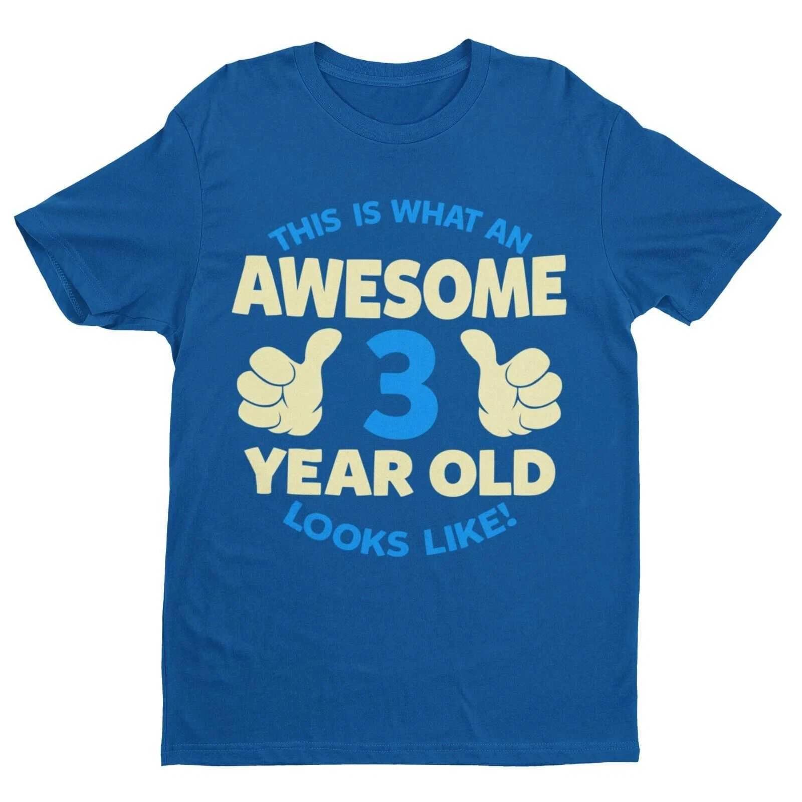 Boys 3rd Birthday T Shirt This Is What An Awesome 3 Year Old looks Like Gift XL
