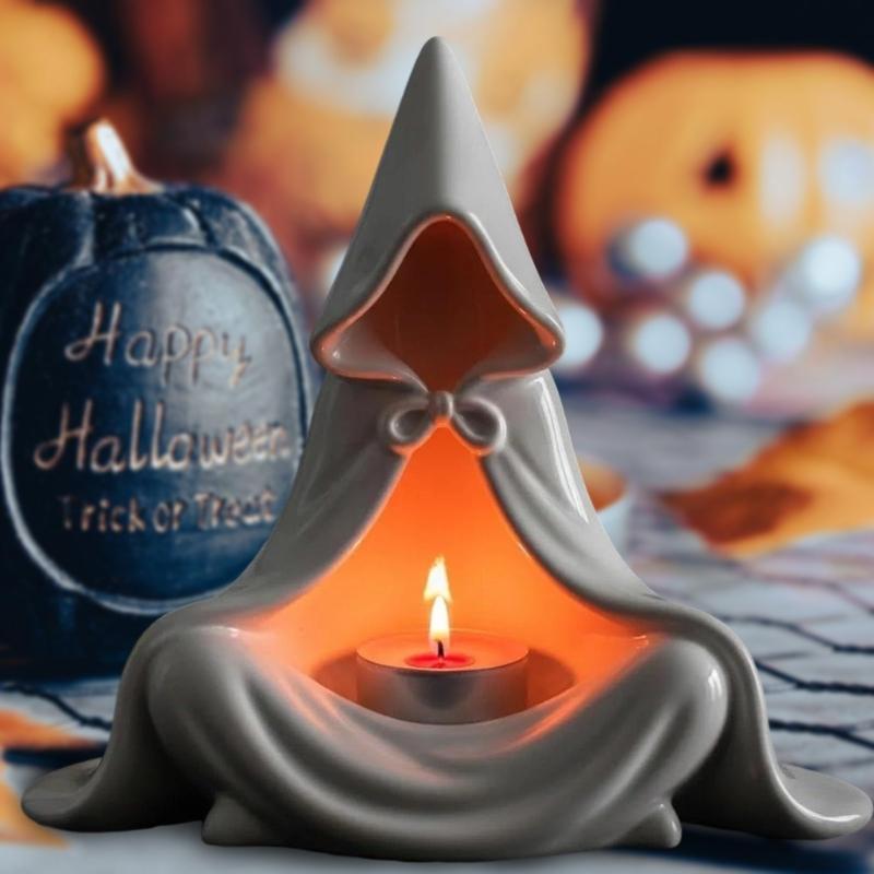 Magically Wizard Themed Figurine Tealight Candleholder Perfect Gift For Halloween Birthdays Holiday Resins Craft Ornament