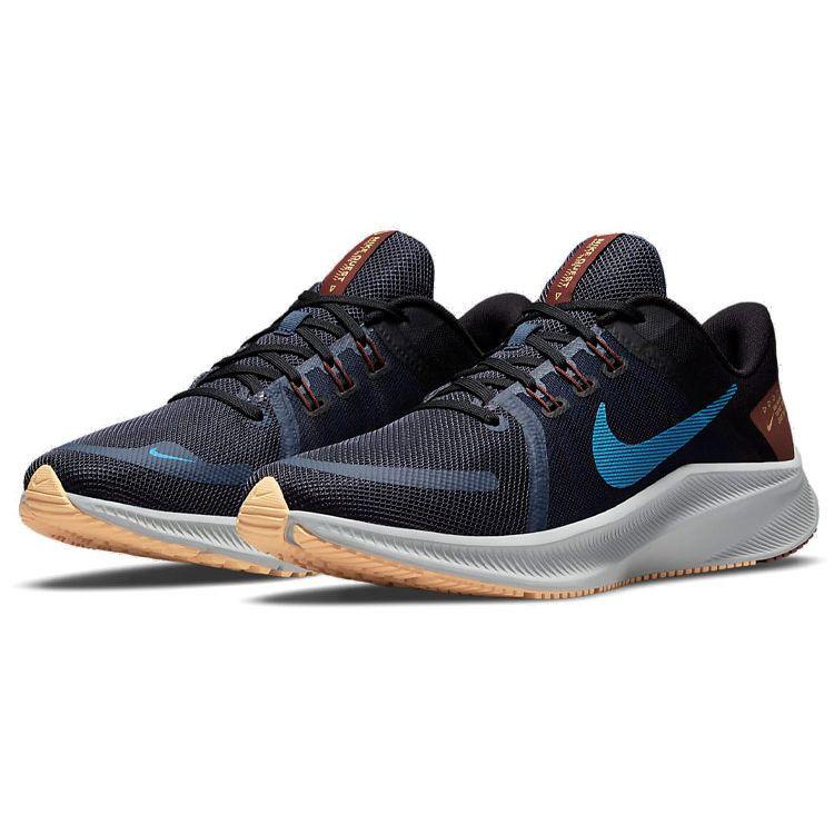 Nike Quest 4 Thunder Blue Men Sneakers Black Grey-Fog Light-Photo-Blue DA1105-400