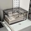 Flip-Top Transparent Acrylic Desktop Storage Box