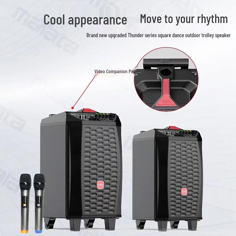 Wanlida M+9095 Portable Bluetooth Trolley Speaker
