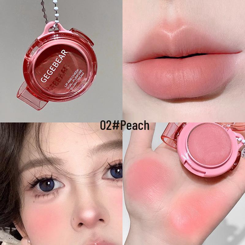 Gege Bear Lippen- und Wangen-Rouge-Creme: Highlighting & Contouring, Anti-Aging Lippen-Schlamm für natürliche Schönheit.