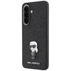 Karl Lagerfeld Fixed Glitter Ikonik Logo Metal Pin Case for Samsung Galaxy A57 5G Black