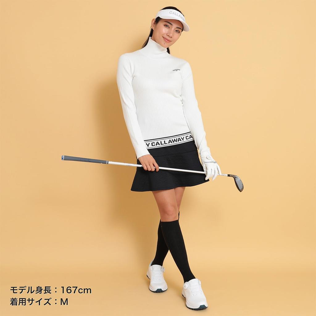 Callaway High Neck Knit Golf C24218202 Women's (Plain Knit) / / 1030_White
