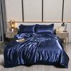 Luxus 100% Seidenbettwäsche-Set mit Bettbezug-Set Doppel- King- Queen-Size Bettwäschebezug-Set 4-teilig Bettdecke Bettwäsche-Sets