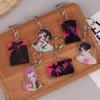 Kpop Demon Hunters Huntrix Saja Boys Keychains For Accessories Jewelry Rumi Zoey Jinu Mira Sold My Soul Keyrings Fans Gifts