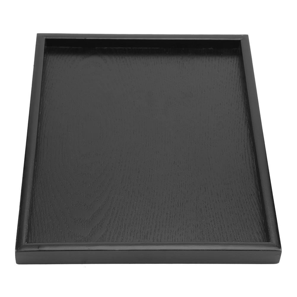 Rectangle Shape Solid Wood Tea Coffee Snack Food Meals Serving Tray Plate Restaurant Trays