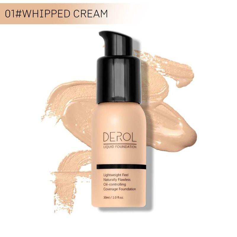 DEROL - Lightweight Oil-Controlling Coverage Foundation - 1-3