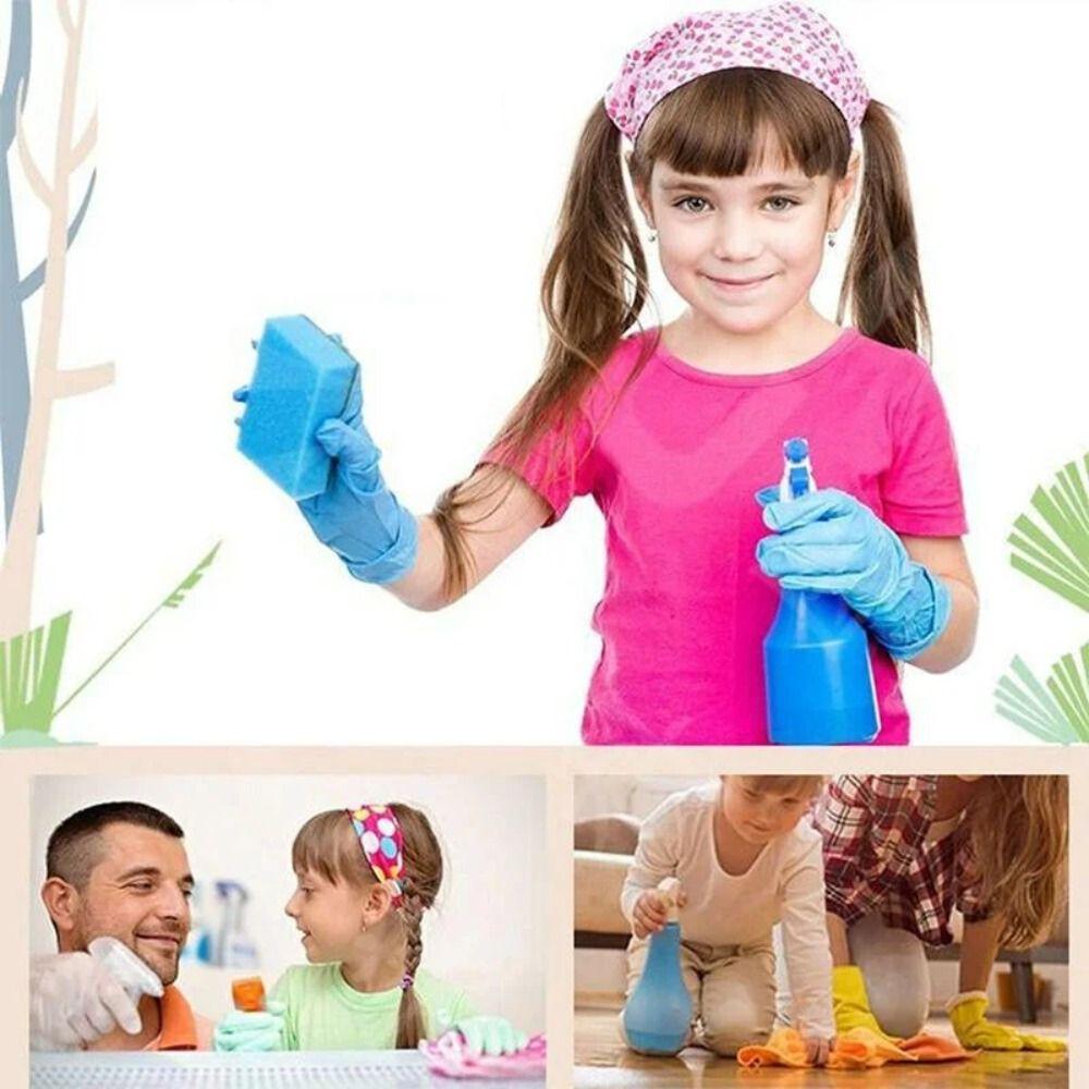 5 Pairs Latex Free Food Service Gloves Kids Cooking Gloves New Disposable Nitrile Gloves