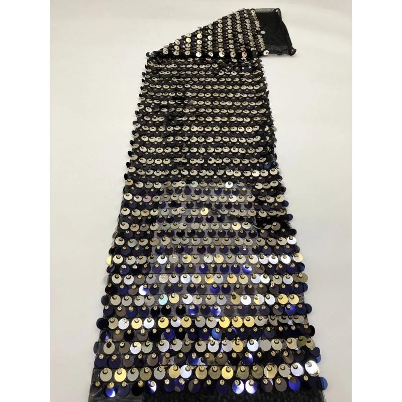 

Embroidered Multi-color Sequin Mesh Fabric Light Luxury Women s Dress Shirt Evening Dress Fishtail Dress Sequin Fabric 1Yard